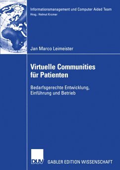 Virtuelle Communities für Patienten (eBook, PDF) - Leimeister, Jan Marco