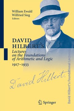 David Hilbert's Lectures on the Foundations of Arithmetic and Logic 1917-1933 (eBook, PDF)