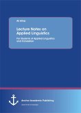 Lecture Notes on Applied Linguistics (eBook, PDF)
