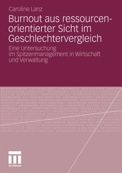 Burnout aus ressourcenorientierter Sicht im Geschlechtervergleich (eBook, PDF) - Lanz, Caroline