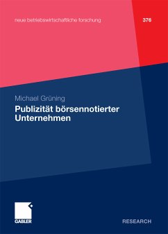 Publizität börsennotierter Unternehmen (eBook, PDF) - Grüning, Michael