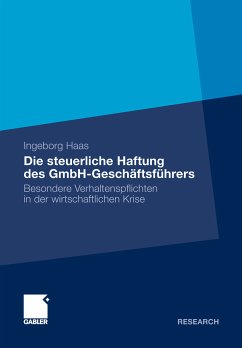 Die steuerliche Haftung des GmbH-Geschäftsführers (eBook, PDF) - Haas, Ingeborg