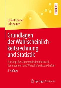 Grundlagen der Wahrscheinlichkeitsrechnung und Statistik (eBook, PDF) - Cramer, Erhard; Kamps, Udo