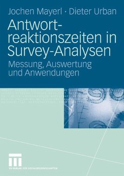 Antwortreaktionszeiten in Survey-Analysen (eBook, PDF) - Mayerl, Jochen; Urban, Dieter