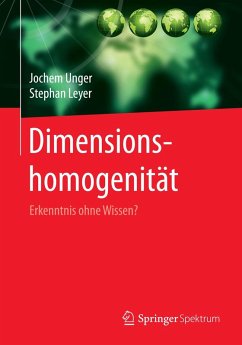 Dimensionshomogenität (eBook, PDF) - Unger, Jochem; Leyer, Stephan