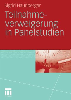 Teilnahmeverweigerung in Panelstudien (eBook, PDF) - Haunberger, Sigrid