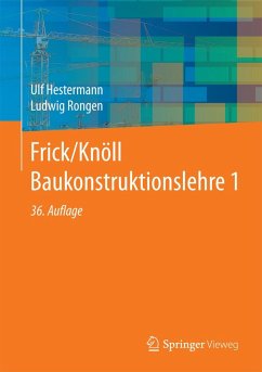 Frick/Knöll Baukonstruktionslehre 1 (eBook, PDF) - Hestermann, Ulf; Rongen, Ludwig