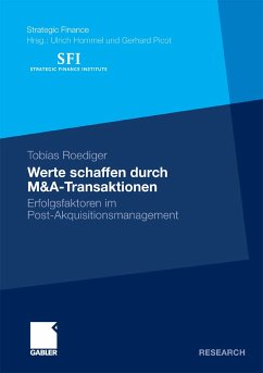 Werte schaffen durch M&A-Transaktionen (eBook, PDF) - Roediger, Tobias