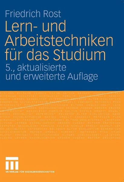Lern- und Arbeitstechniken für das Studium (eBook, PDF)