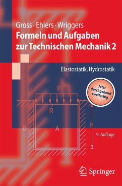 Formeln und Aufgaben zur Technischen Mechanik 2 (eBook, PDF) - Gross, Dietmar; Ehlers, Wolfgang; Wriggers, Peter