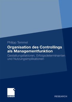 Organisation des Controllings als Managementfunktion (eBook, PDF) - Temmel, Philipp