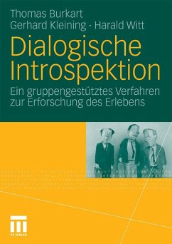Dialogische Introspektion (eBook, PDF) - Burkart, Thomas; Kleining, Gerhard; Witt, Harald