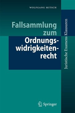 Fallsammlung zum Ordnungswidrigkeitenrecht (eBook, PDF) - Mitsch, Wolfgang