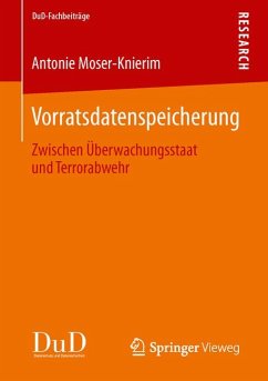 Vorratsdatenspeicherung (eBook, PDF) - Moser-Knierim, Antonie