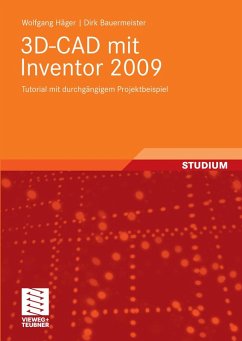 3D-CAD mit Inventor 2009 (eBook, PDF) - Häger, Wolfgang; Bauermeister, Dirk