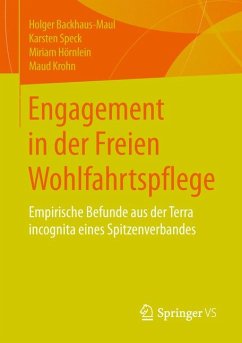 Engagement in der Freien Wohlfahrtspflege (eBook, PDF) - Backhaus-Maul, Holger; Speck, Karsten; Hörnlein, Miriam; Krohn, Maud