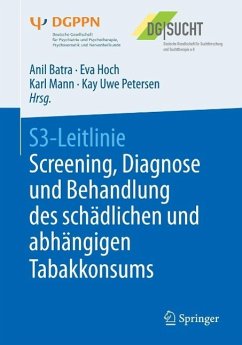 Cover S3-Leitlinie Screening, Diagnose und Behandlung des schädlichen und abhängigen Tabakkonsums (eBook, PDF)