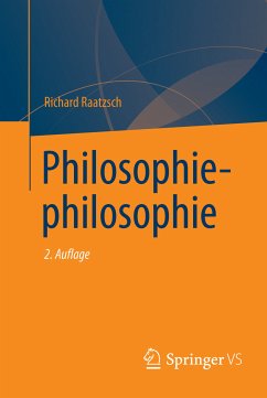 Philosophiephilosophie (eBook, PDF) - Raatzsch, Richard