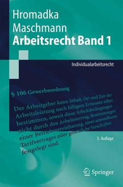 Arbeitsrecht Band 1 (eBook, PDF) - Hromadka, Wolfgang; Maschmann, Frank