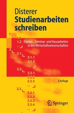 Studienarbeiten schreiben (eBook, PDF) - Disterer, Georg