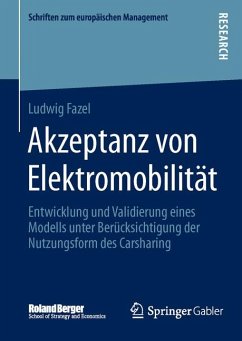 Akzeptanz von Elektromobilität (eBook, PDF) - Fazel, Ludwig