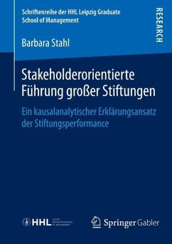 Cover Stakeholderorientierte Führung großer Stiftungen (eBook, PDF)