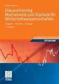 Klausurtraining Mathematik und Statistik für Wirtschaftswissenschaftler (eBook, PDF)