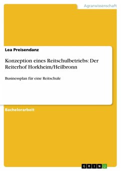 Konzeption eines Reitschulbetriebs: Der Reiterhof Horkheim/Heilbronn - Preisendanz, Lea