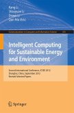 Intelligent Computing for Sustainable Energy and Environment (eBook, PDF)