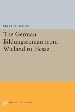 Cover German Bildungsroman from Wieland to Hesse (eBook, PDF)