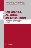 User Modeling, Adaptation and Personalization (eBook, PDF)