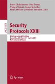 Security Protocols XXIII (eBook, PDF)