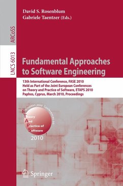 Cover Fundamental Approaches to Software Engineering (eBook, PDF)