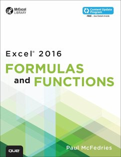 Microsoft Excel 2016 Formulas and Functions (eBook, PDF) - McFedries, Paul