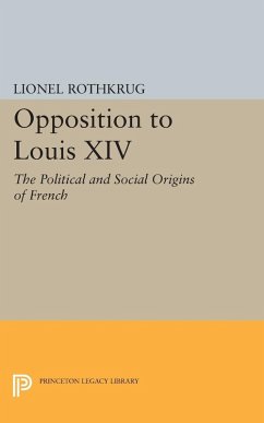 Cover Opposition to Louis XIV (eBook, PDF)