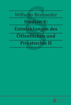 Studien V: Entwicklungen des Öffentlichen und Privatrechts II - Brauneder, Wilhelm