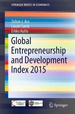 Global Entrepreneurship and Development Index 2015 (eBook, PDF) - Acs, Zoltan J.; Szerb, László; Autio, Erkko