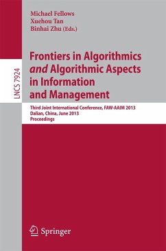 Frontiers in Algorithmics and Algorithmic Aspects in Information and Management (eBook, PDF)