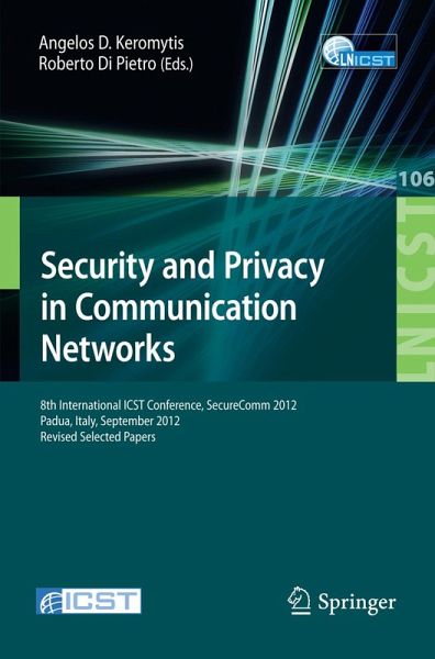 Security and Privacy in Communication Networks (eBook, PDF)