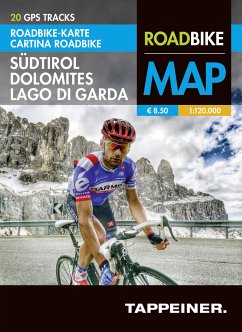 Roadbike Karte Südtirol Dolomites Lago di Garda Cover Roadbike Karte Südtirol Dolomites Lago di Garda