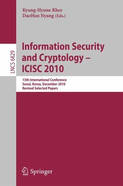 Information Security and Cryptology - ICISC 2010 (eBook, PDF)