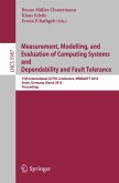 Measurement, Modelling, and Evaluation of Computing Systems and Dependability in Fault Tolerance (eBook, PDF)