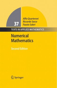 Numerical Mathematics (eBook, PDF) - Quarteroni, Alfio; Sacco, Riccardo; Saleri, Fausto
