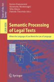 Semantic Processing of Legal Texts (eBook, PDF)