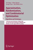 Approximation, Randomization, and Combinatorial Optimization. Algorithms and Techniques (eBook, PDF)