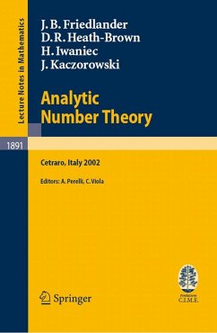 Analytic Number Theory (eBook, PDF) - Friedlander, J. B.; Heath-Brown, D. R.; Iwaniec, H.; Kaczorowski, J.