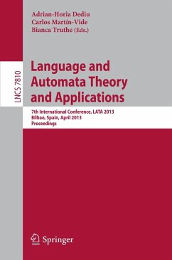 Language and Automata Theory and Applications (eBook, PDF)