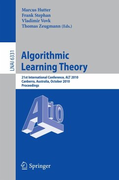 Algorithmic Learning Theory (eBook, PDF)
