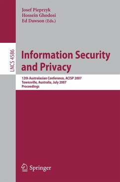 Cover Information Security and Privacy (eBook, PDF)