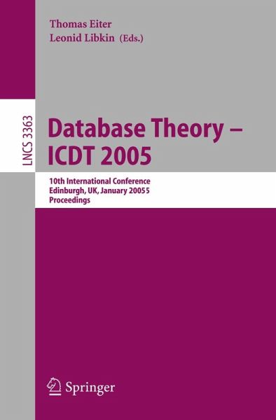 Database Theory - ICDT 2005 (eBook, PDF)